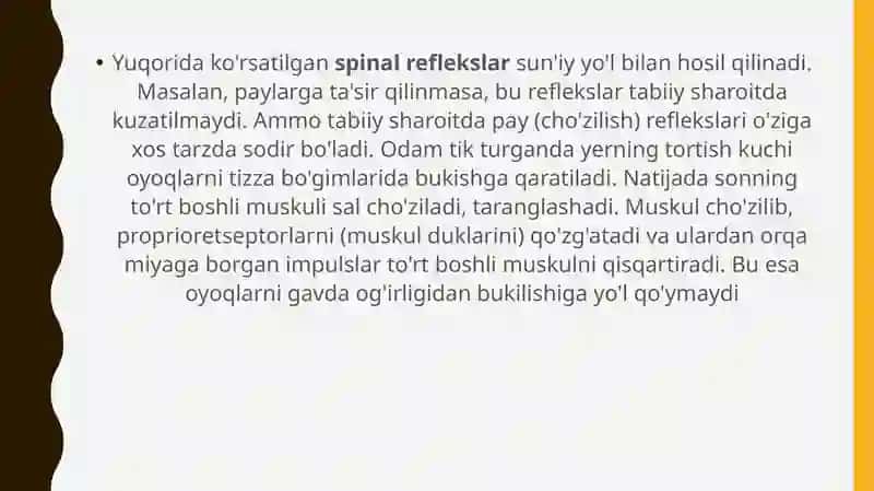 Orqa miyaning reflektor va oʻtkazuvchi yoʻl faoliyati, tekshirish usullari 4