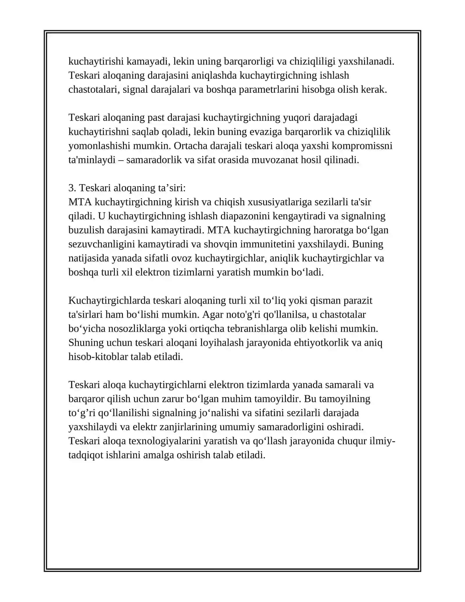 KUCHAYTIRGICHLARDA TESKARI ALOQA 4