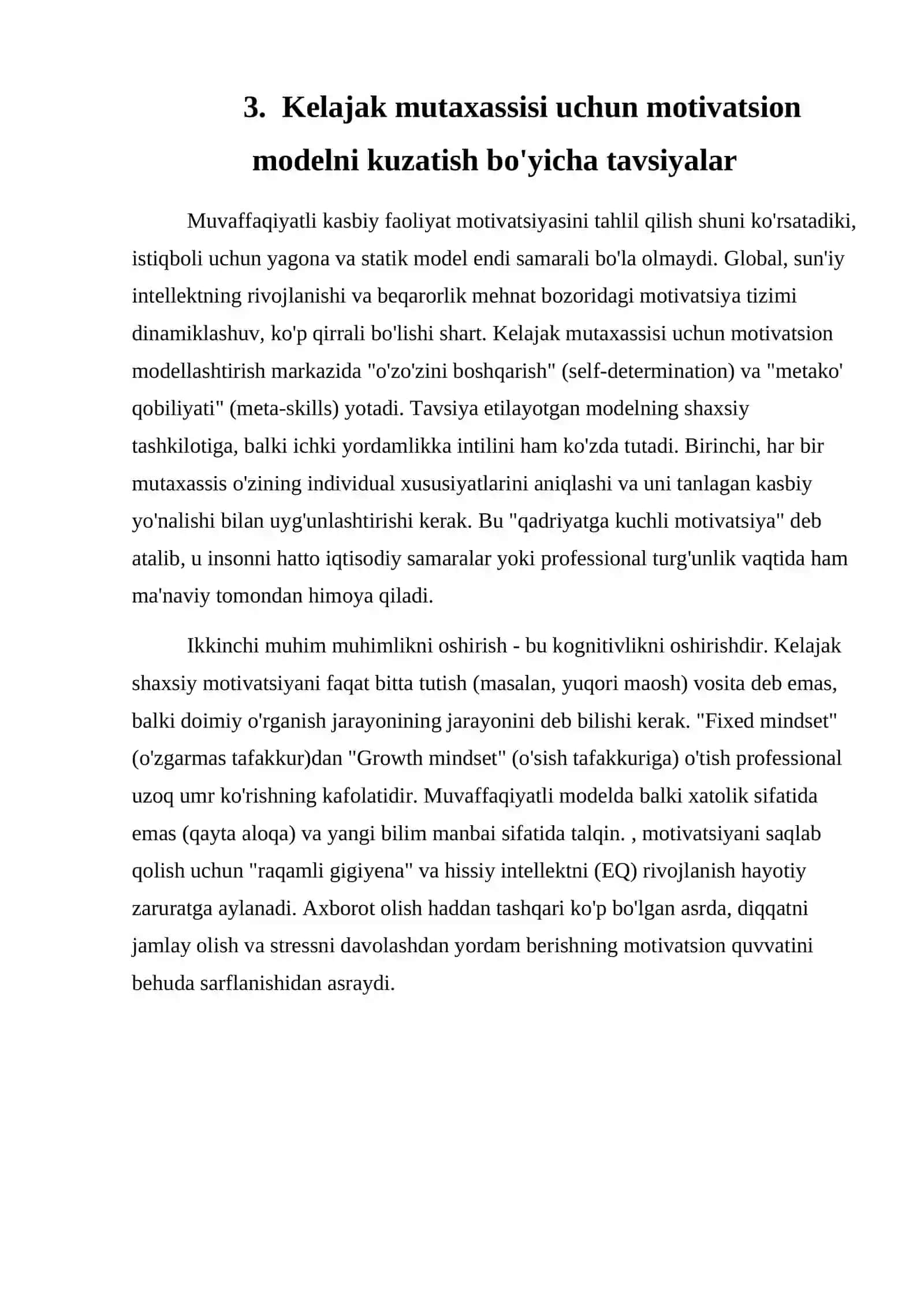 Muvaffaqiyatli kasbiy faoliyat motivatsiyasi 4