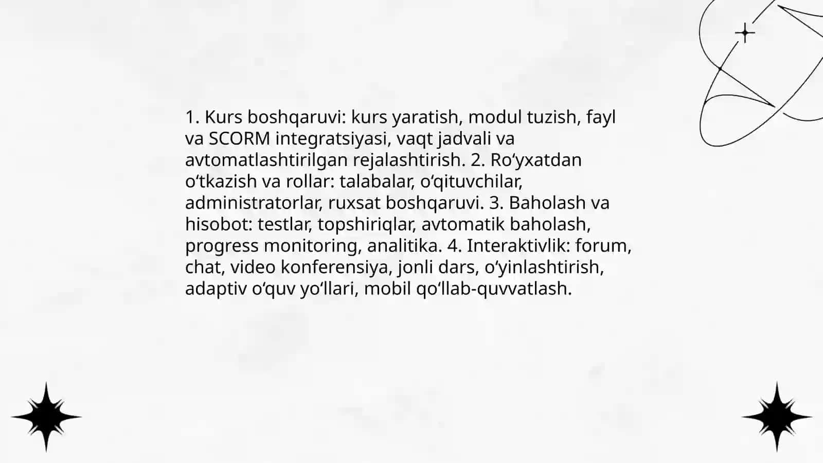 LMS (learning management system) - taʼlimni boshqaruv tizimlari 4