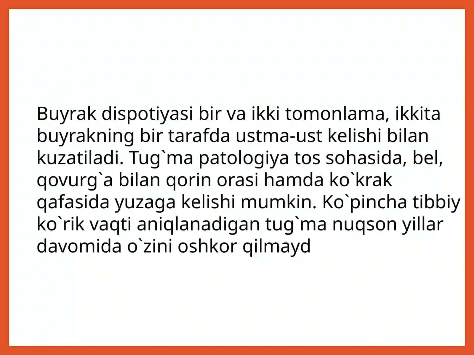 Buyraklarning tug'manuqsonlari 4