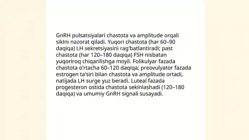 Jinsiy siklning gormonal boshqariluv mexanizmi 4