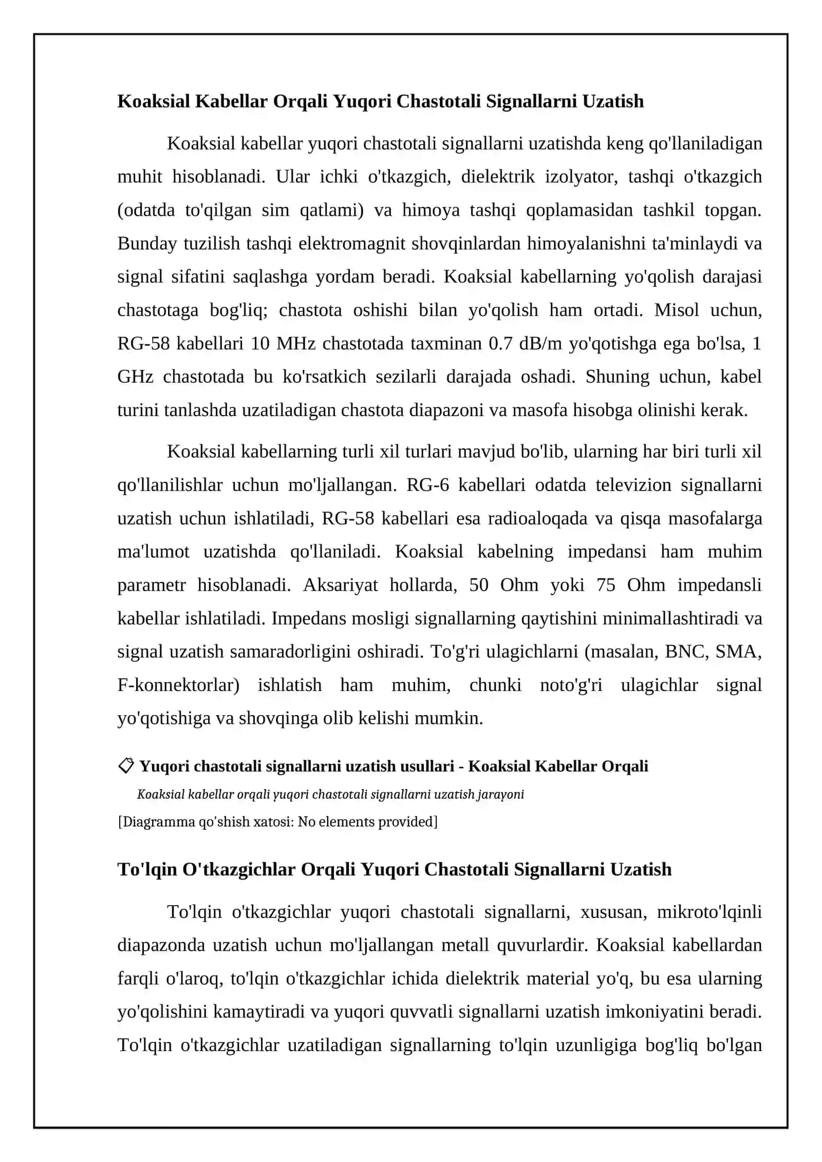 Yuqori chastotali signallarni uzatish usullari 4