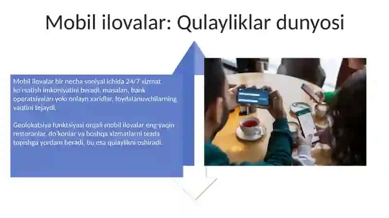 Mobil ilovalarning foydalanuvchilarga qulayliklari 4