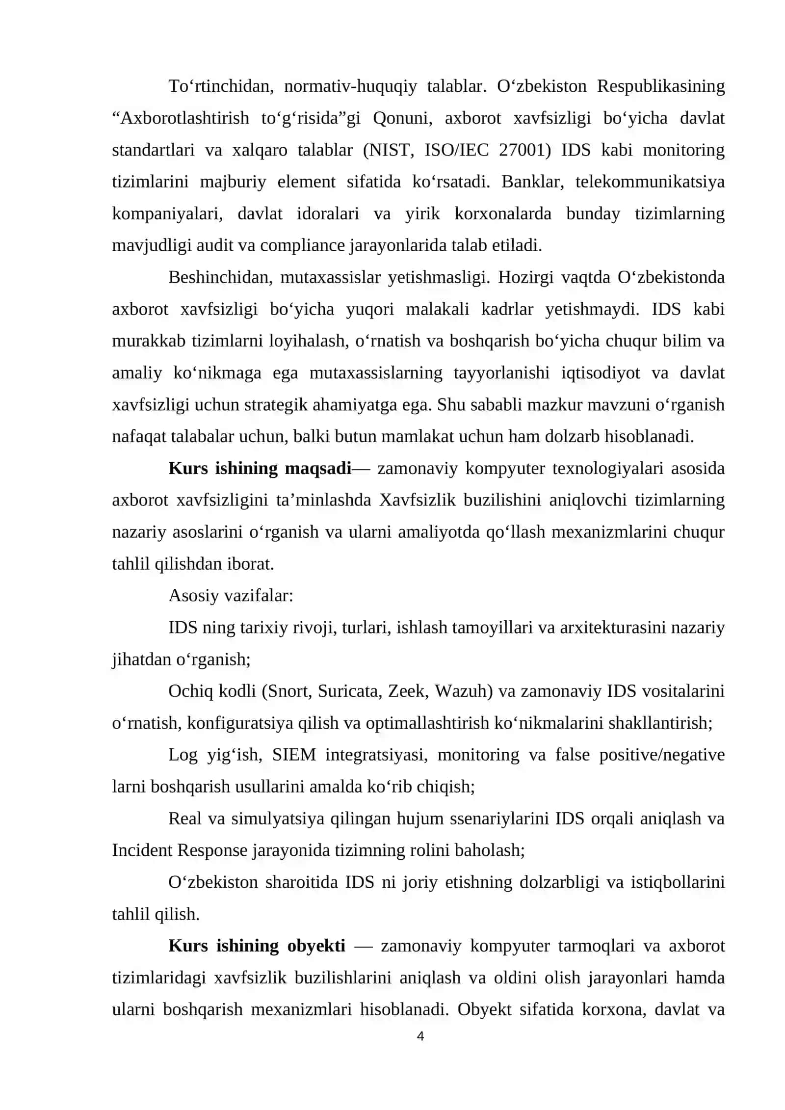 Xavfsizlik buzilganini aniqlovchi tizimlar 4