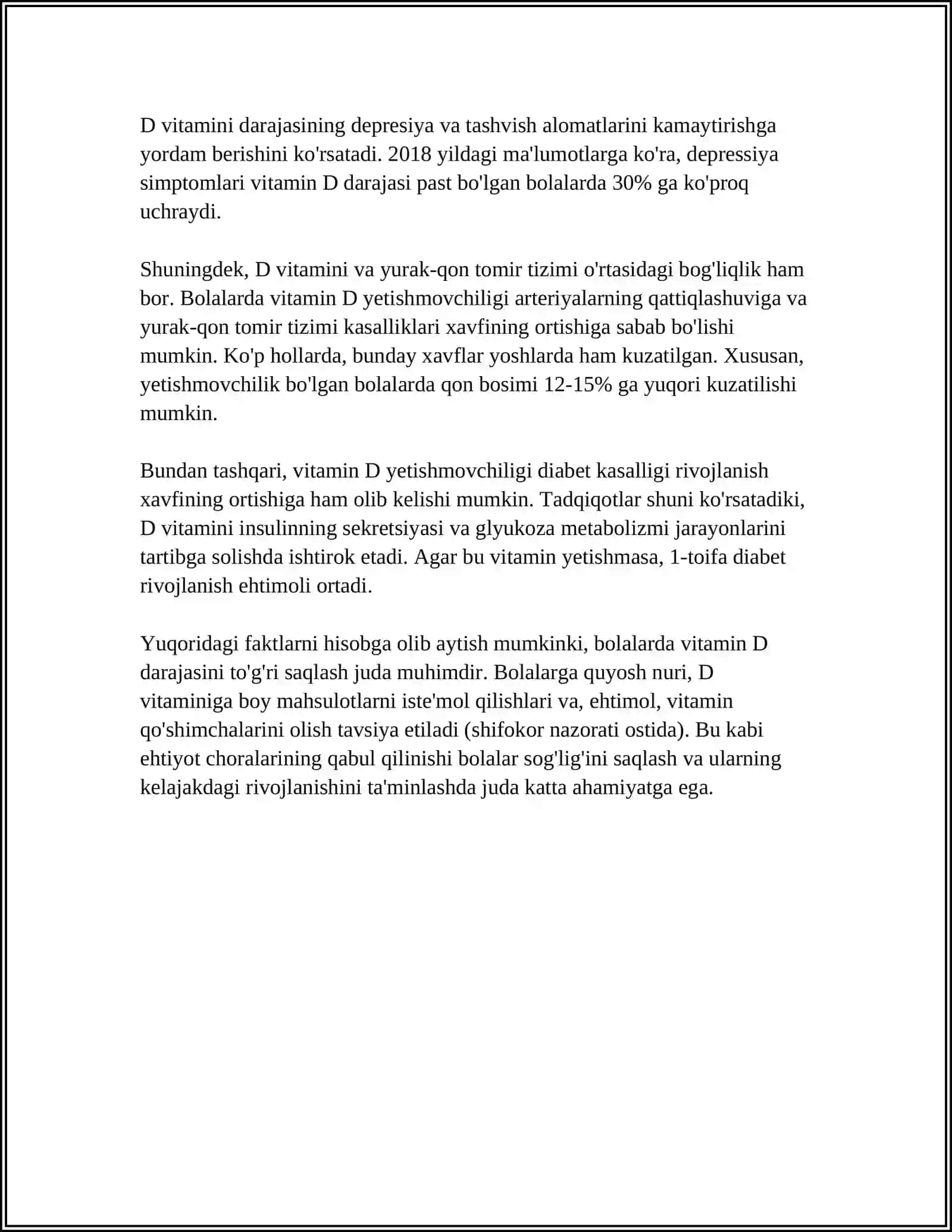 BOLALARDA VITAMINLAR YETISHMOVCHILIGINING OQIBATI 4
