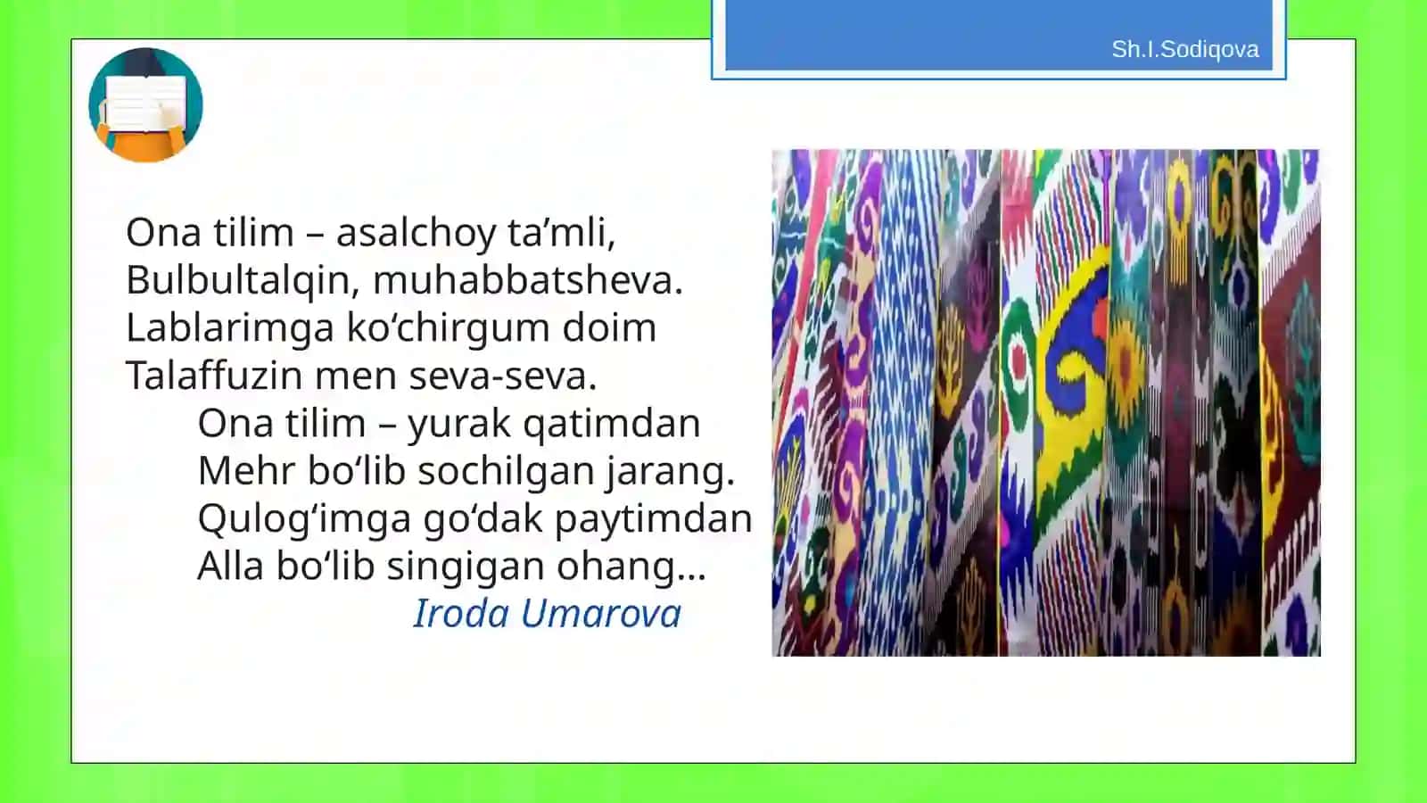 6-sinf Ona tili fanidan Suhbat, matn ustida ishlash, so'zlarni tahlil qilish dars 4