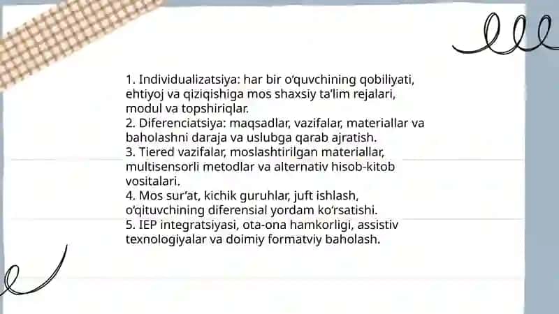 Inklyuziv ta’limda milliy tarbiya fanining metodik asoslari 4
