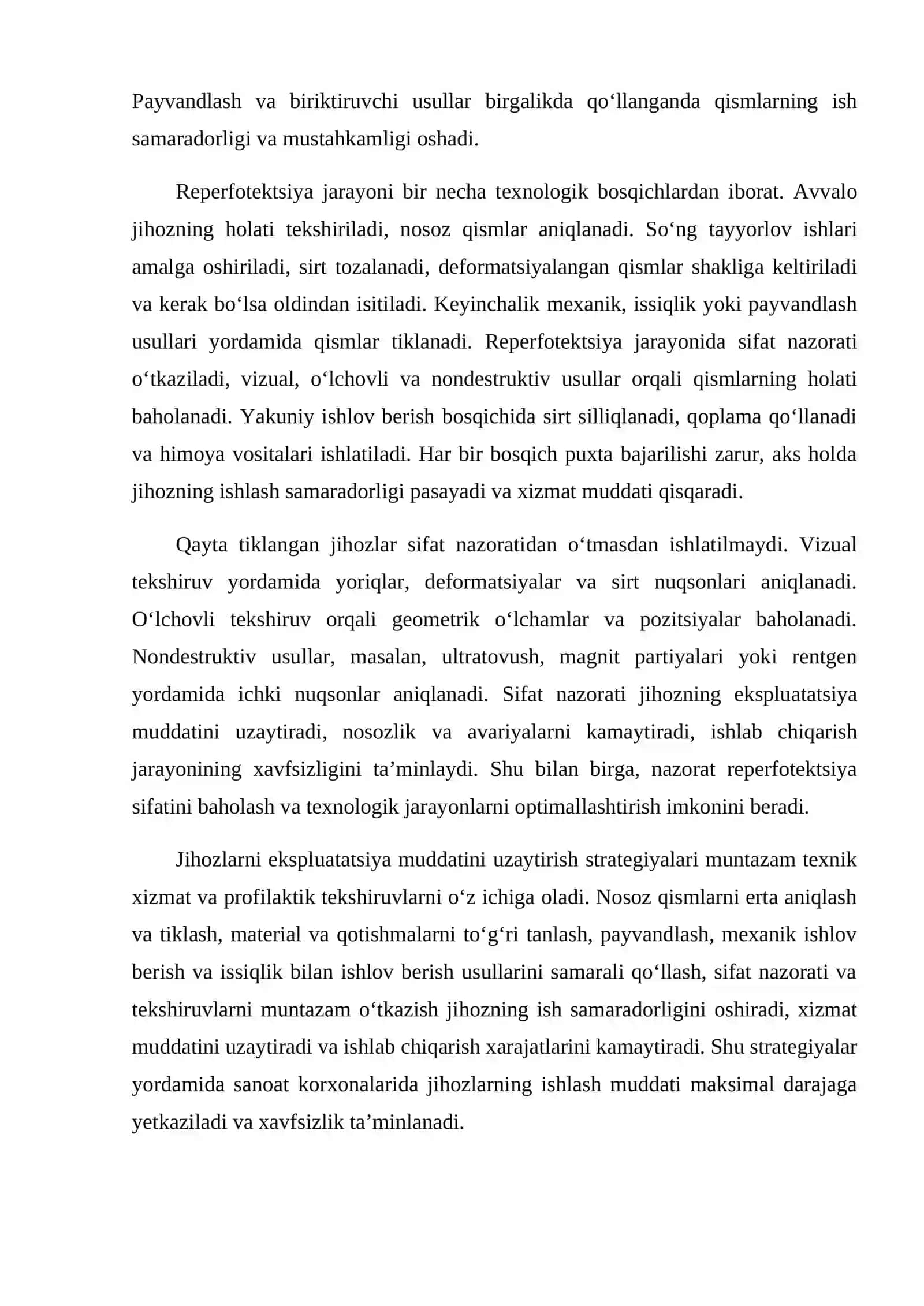 Jihozlarni qayta tiklash va reperfotektsiya 4
