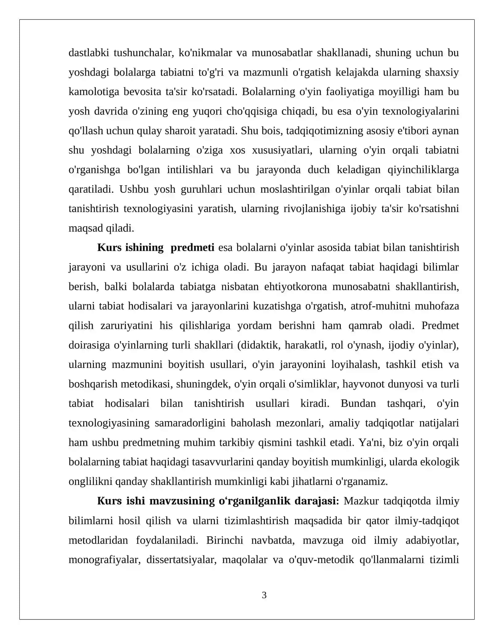BOLALARNI O'YINLAR ORQALI TABIAT BILAN TANISHTIRISHNING NAZARIY-METODOLOGIK ASOSLARI 4