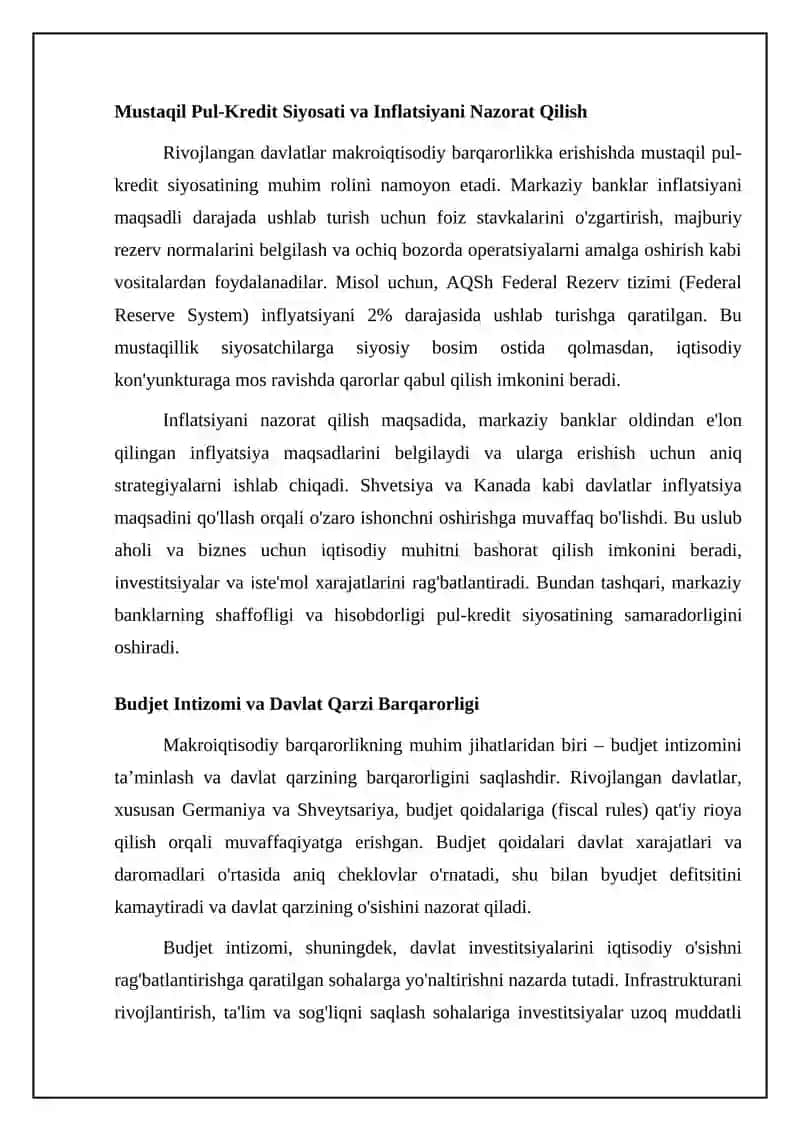Iqtisodiy ob'ektlarning barqarorligini oshirish 4