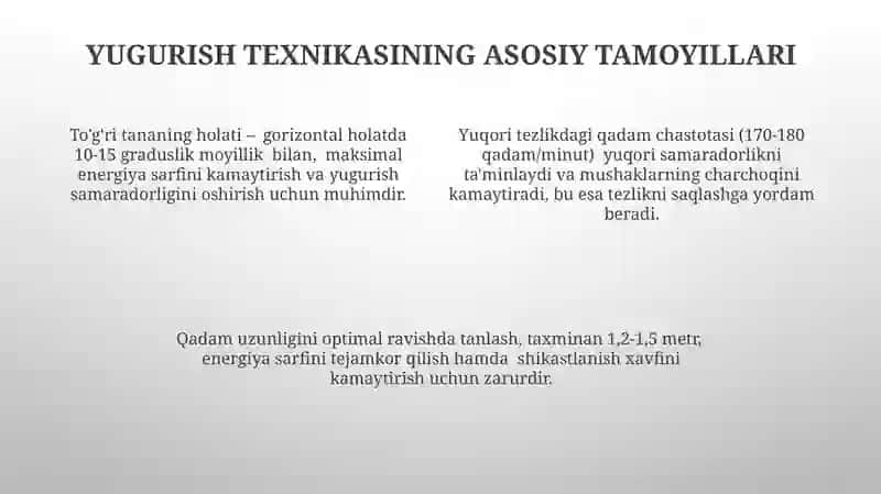 Yugurish Texnikasi 4