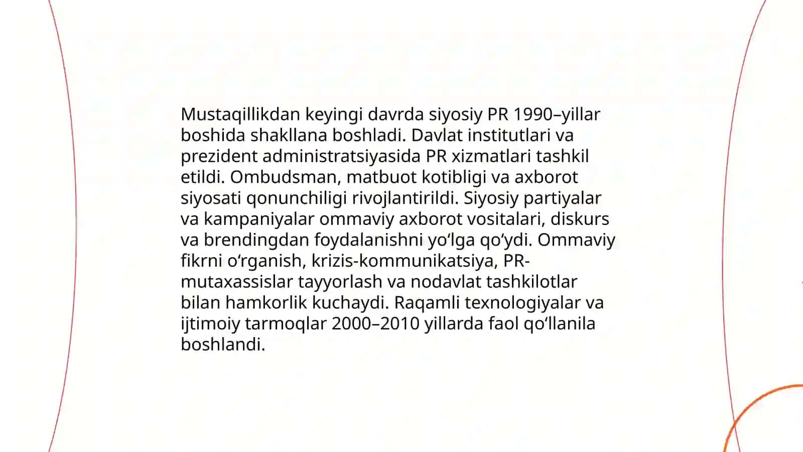 Siyosiy PRning rivojlanishi O'zbekistonda 4