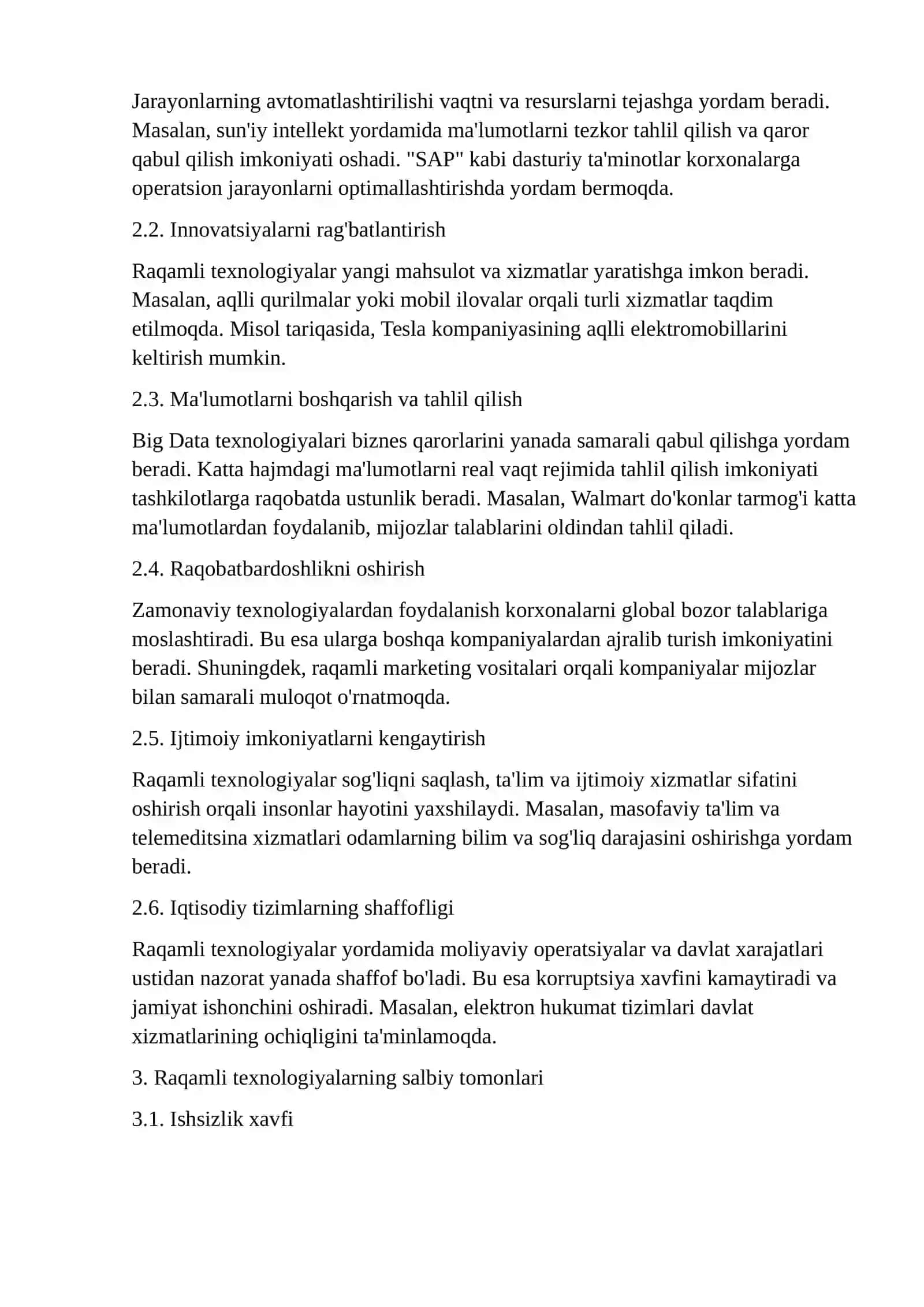 Raqamli iqtisodiyotga kirish 4