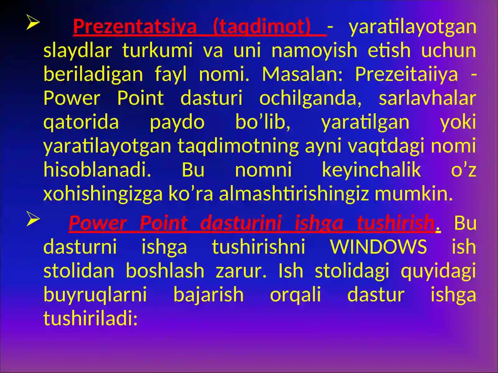 PОWER PОINTDASTURI 4