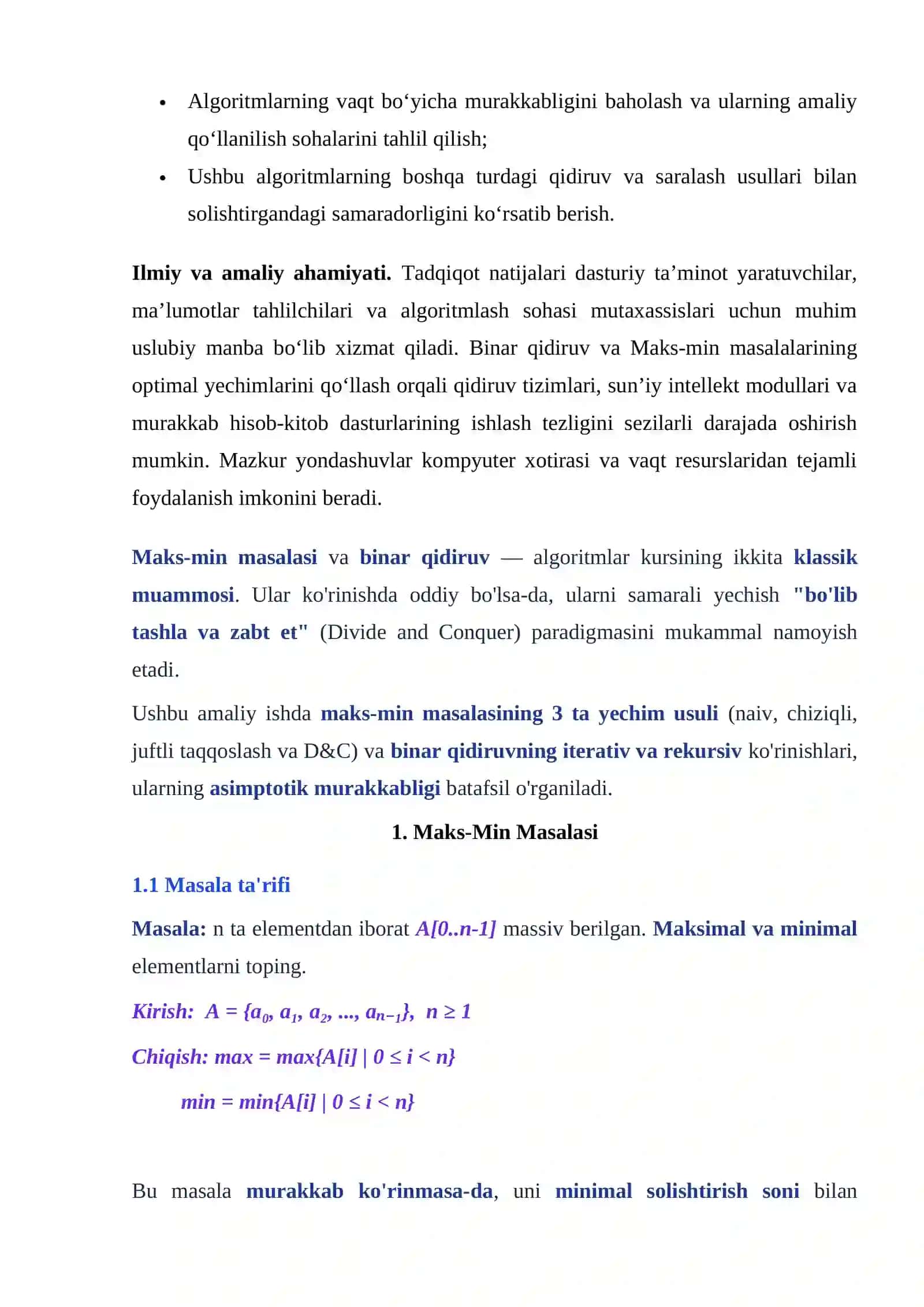 Maks-min masalasi. Binar qidiruv 4