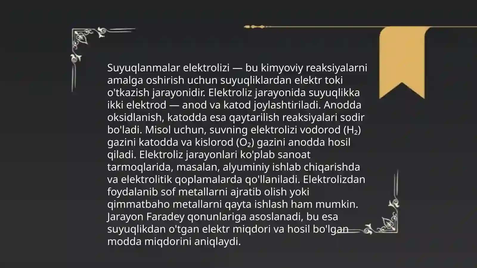 Elektrolizning asoslari 4