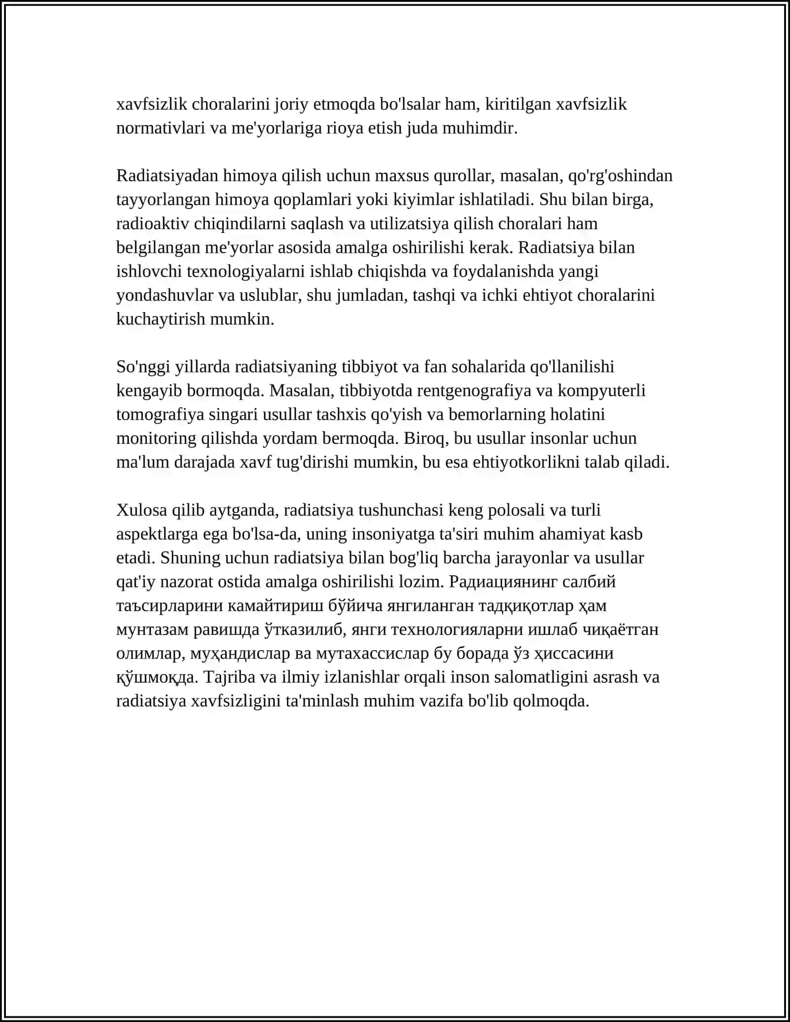 RADIATSION GIGIYENANING UMUMIY ASOSLARI 4