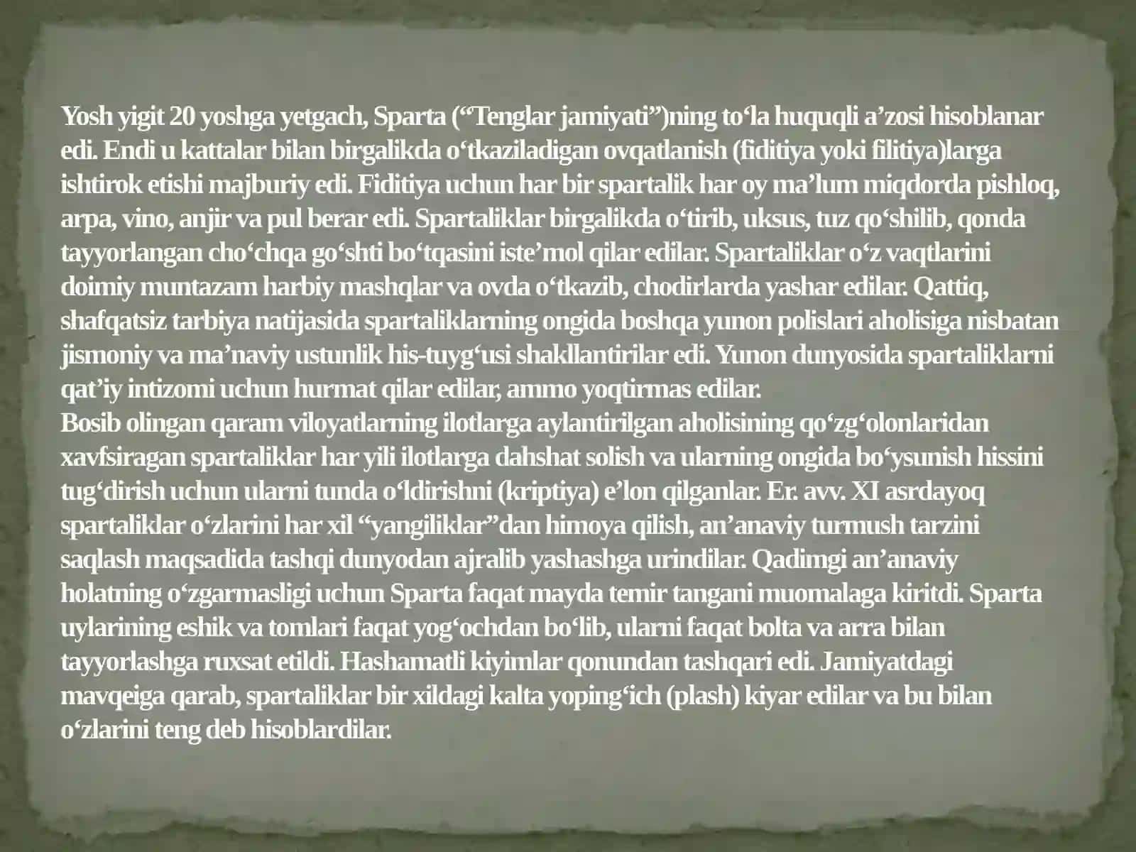 Qadimgi Sparta va Afinada’lim-tarbiya 4
