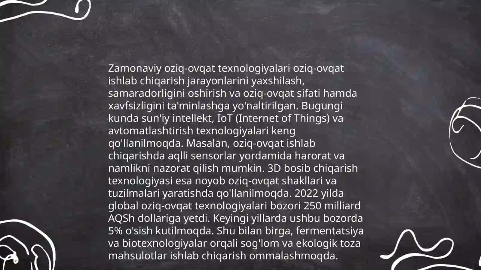 Oʻzbekistonda oziq-ovqat sanoati rivojlantirish yoʻnalishlari 4
