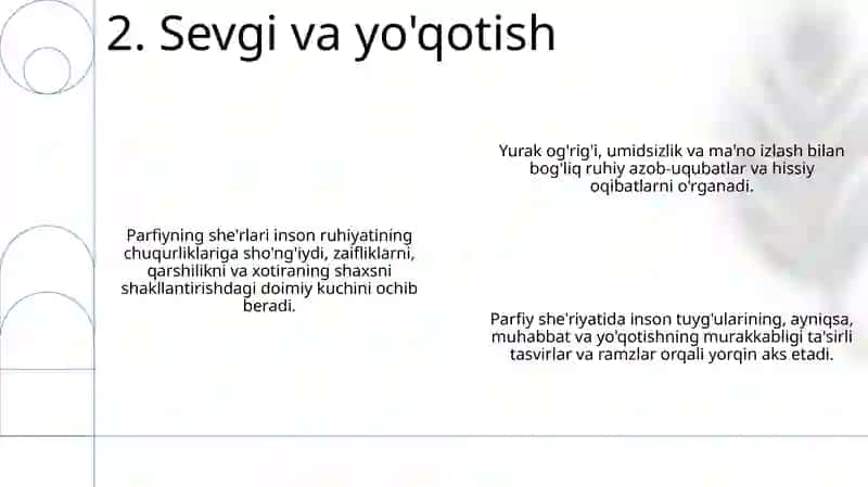 Rauf Parfi sheʼriyatida inson ruhiy olamining yoritilishi 4