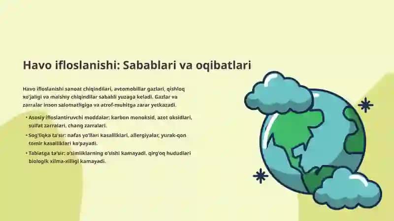 Ekologiya: Sayyoramiz Kelajagi 4