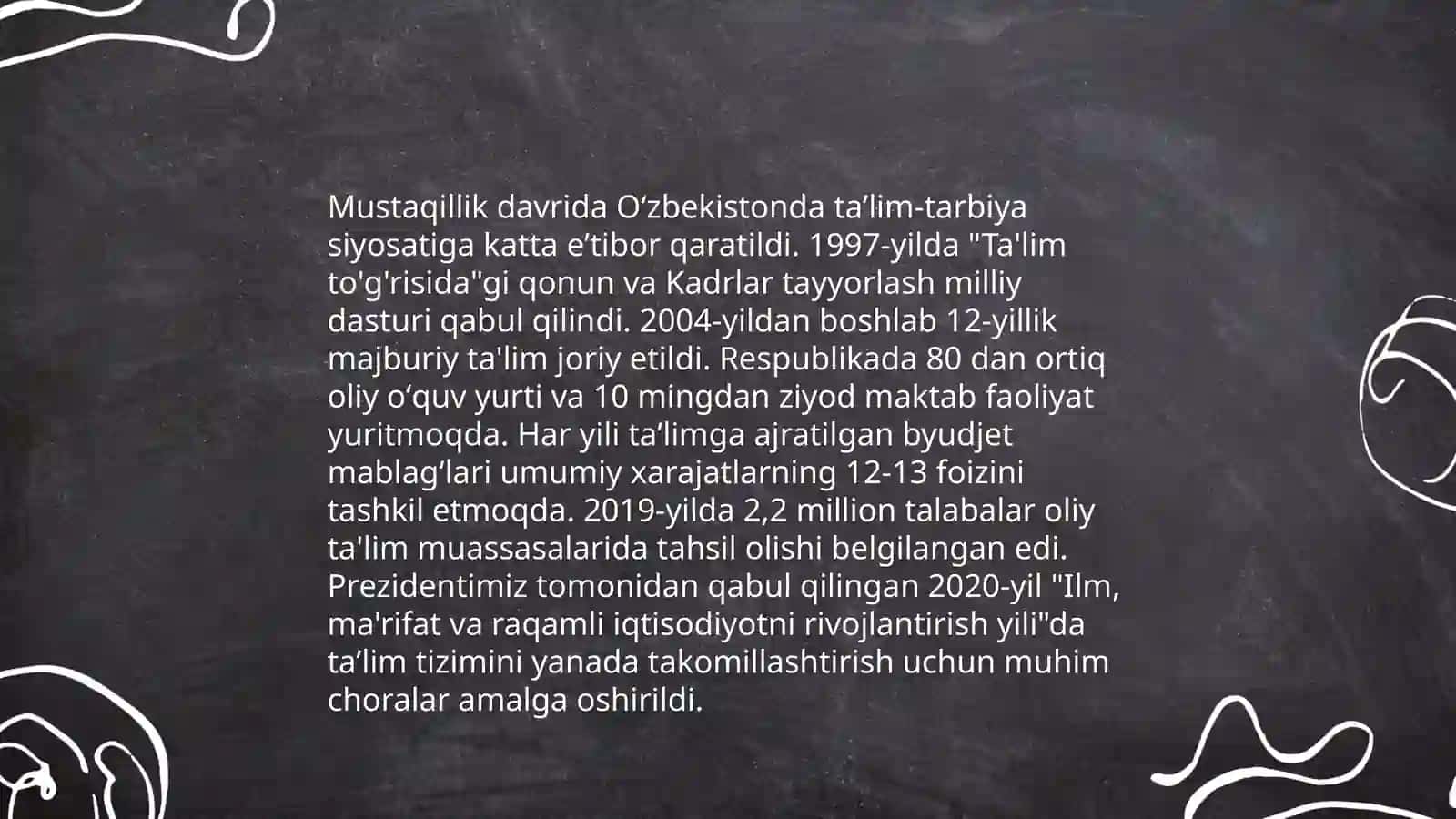 O‘zbekiston mustaqilligi va ta'lim-tarbiyaga yangicha yondashuv 4