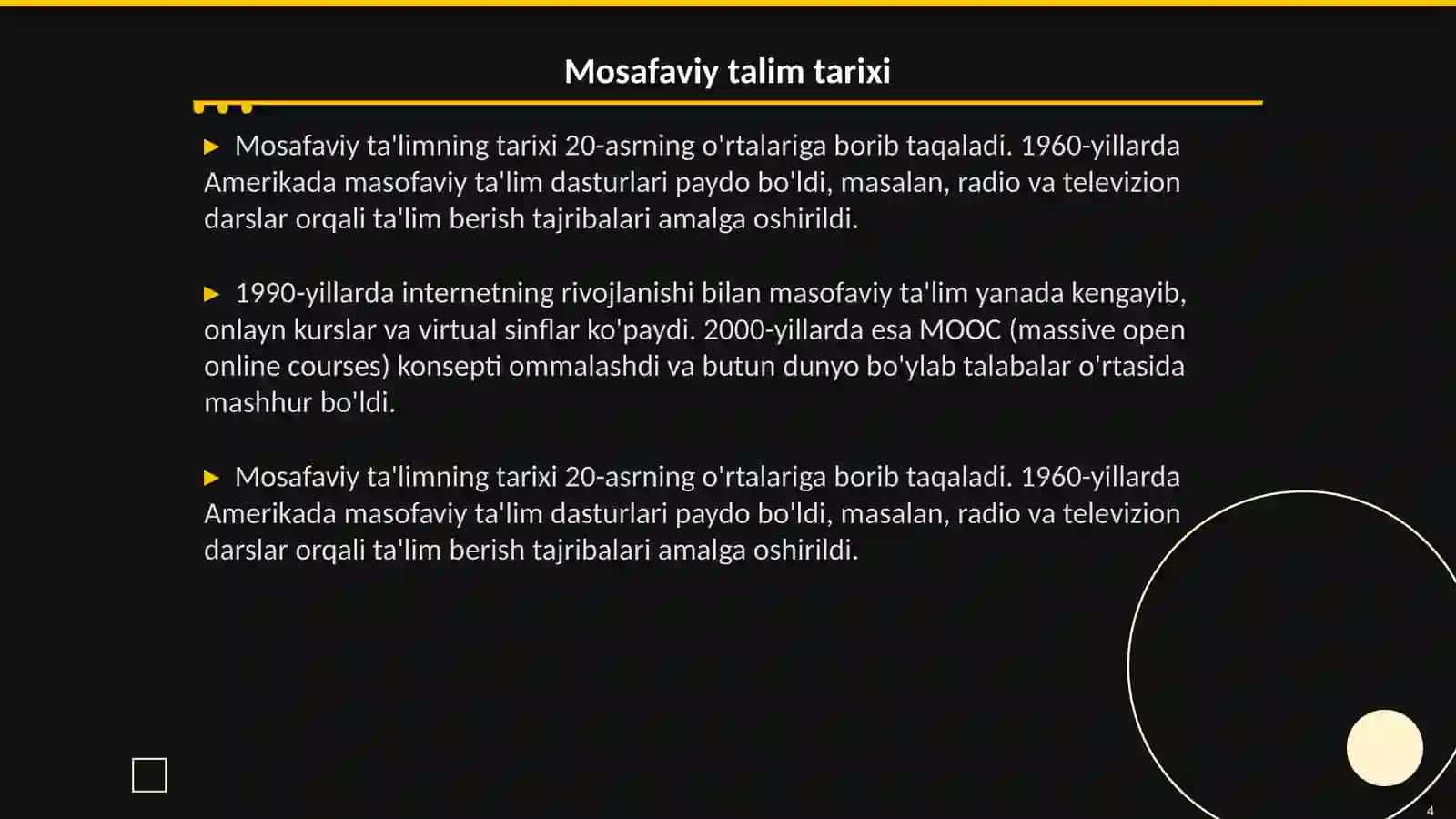 Mosafaviy talim 4