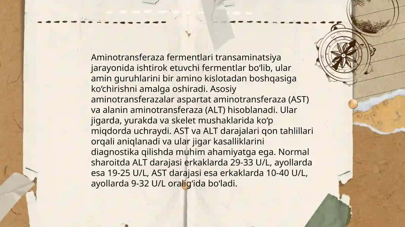 Aminokislotalar almashinuvining umumiy yoʻllari. Aminotransferazalar. Aminokislotalar dekorboksillanishi 4