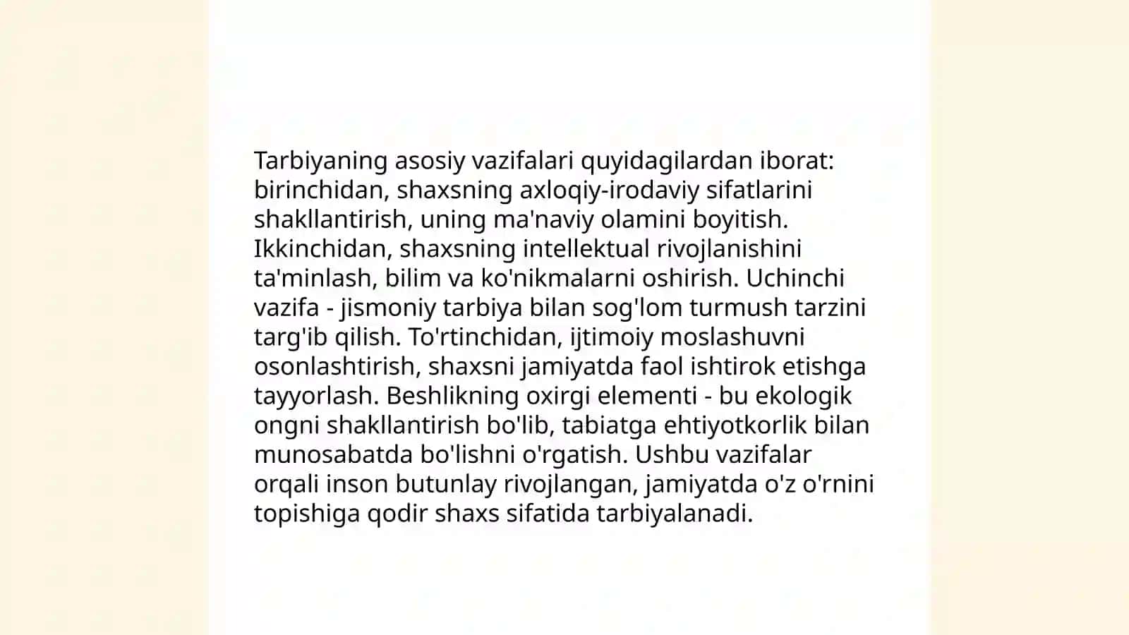 Tarbiyachining maqsad va vazifalari 4