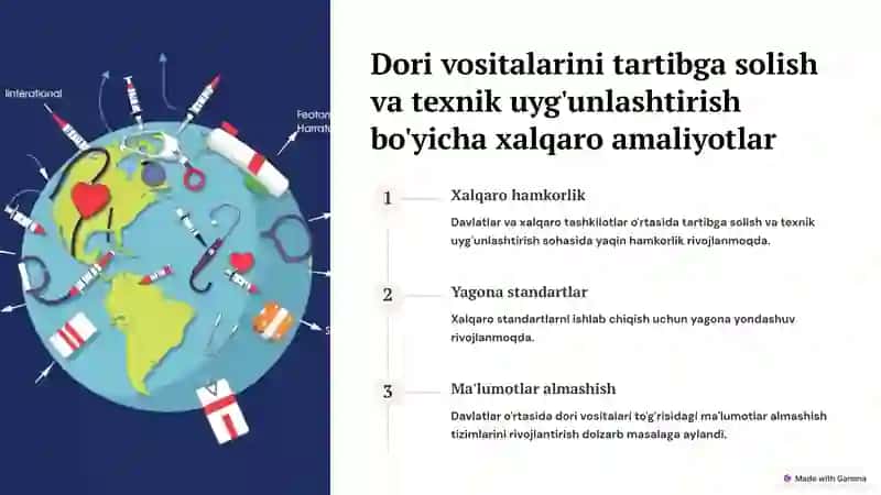 Dori vositalarini tartibga solish va texnik uyg'unlashtirishning global muammolari 4