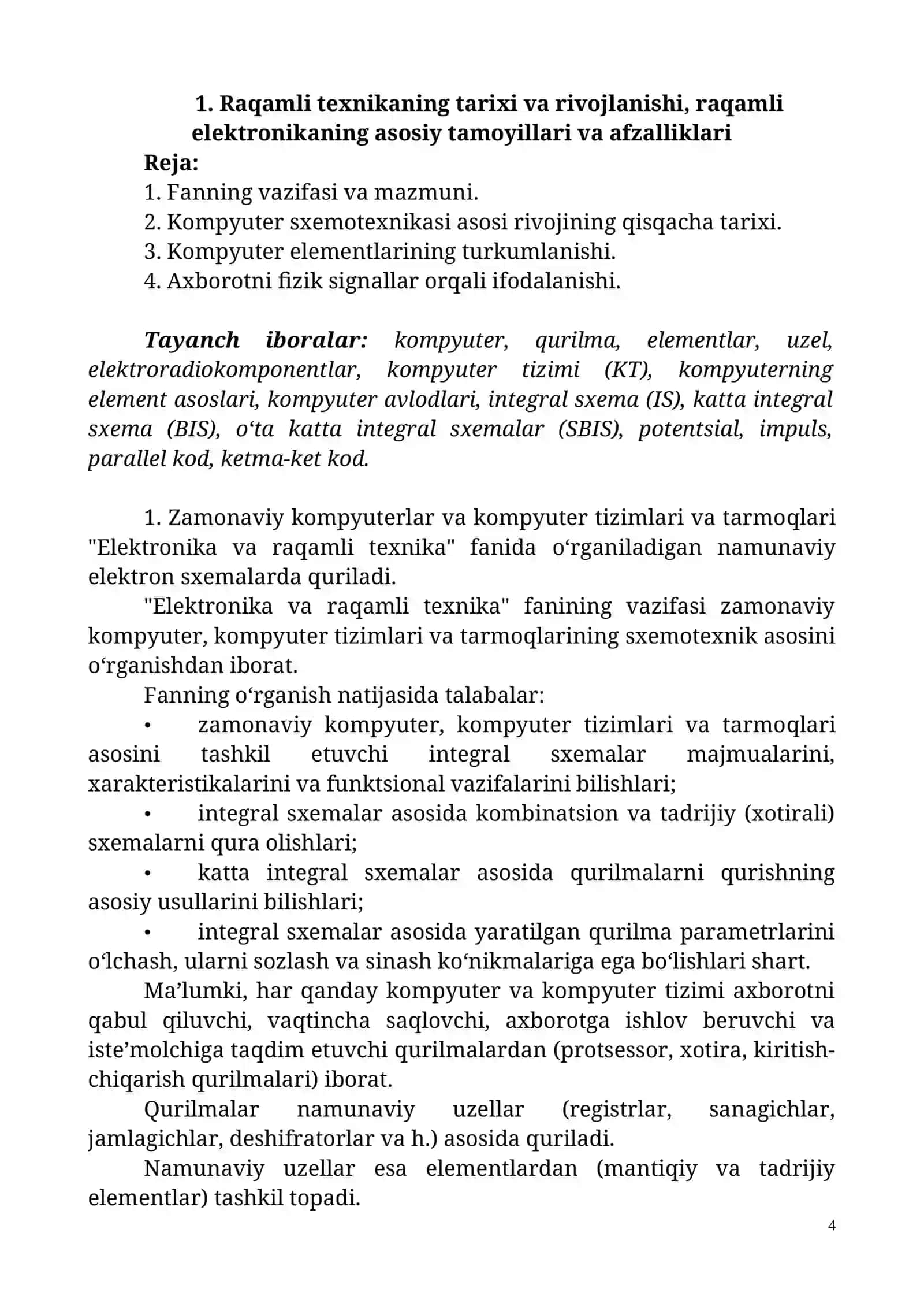 Raqamli qurilmalarni loyihalashga kirish 4