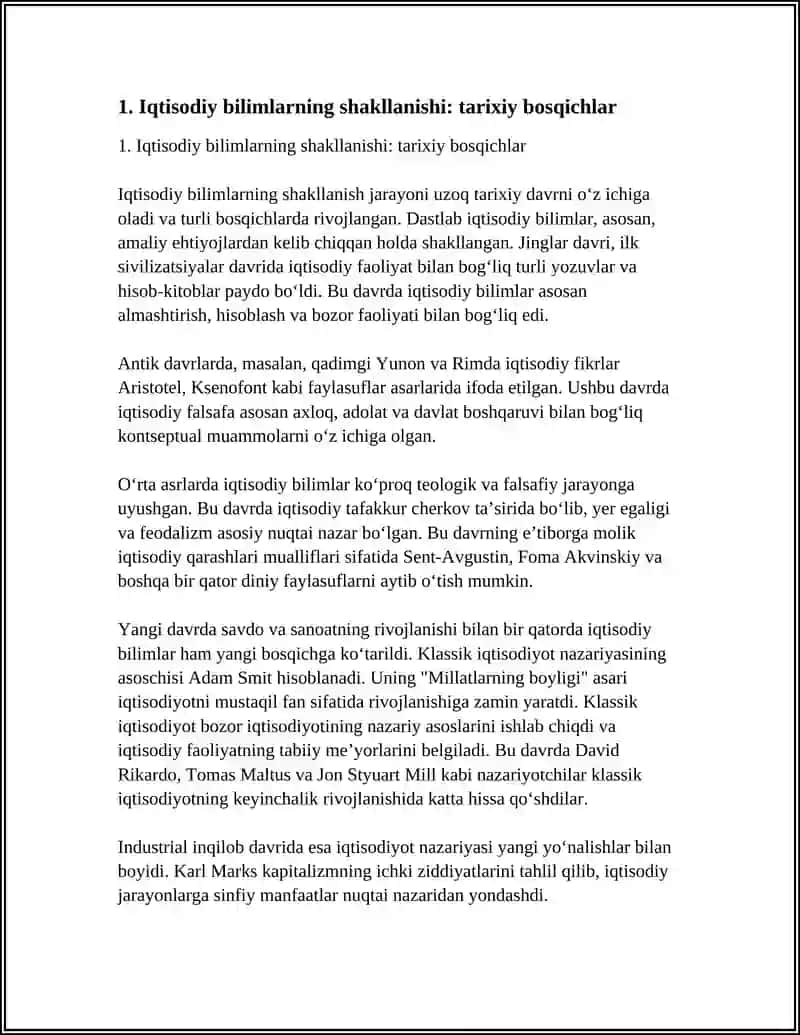 IQTISODIY BILIMLARNI SHAKLLANISHI VA RIVOJLANISHI 4