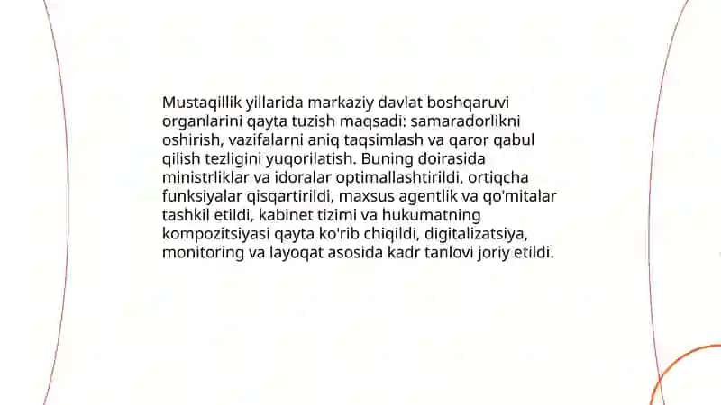 Konstitutsiyaviy va qonunchilik bazasini isloh qilish 4