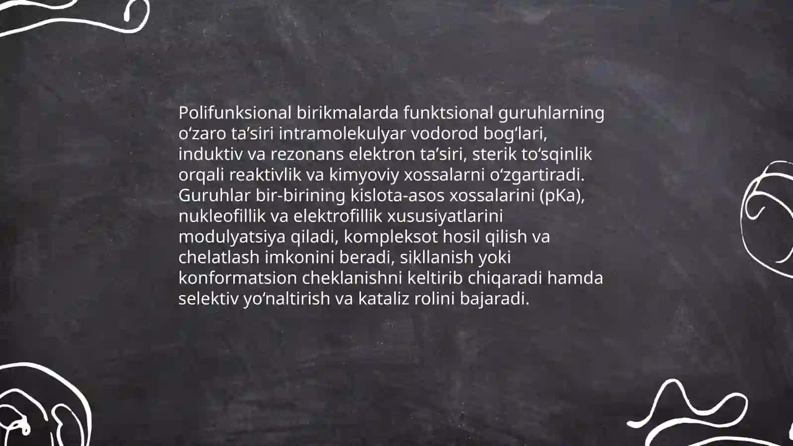Polifunksional va geterofunksional birikmalar 4