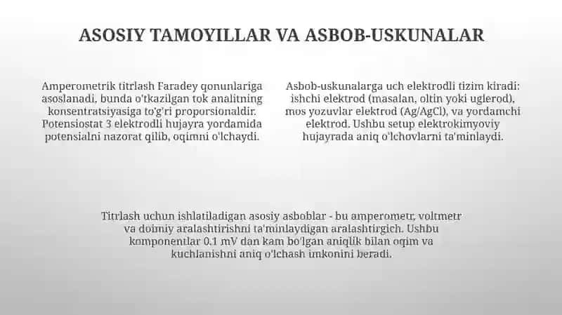 Amperometrik titrlash usuli 4