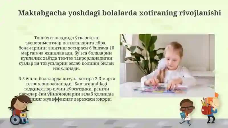 Xotiraning rivojlanishi 4