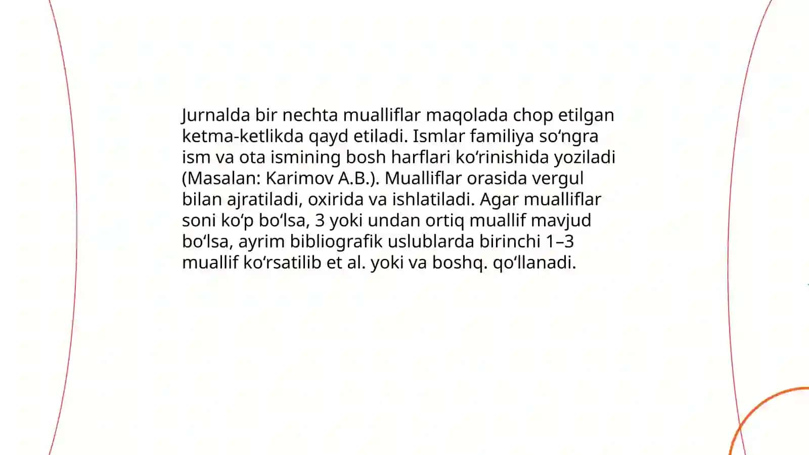 KO'P MUALLIFLI HUJJATLARNI BIBLIOGRAFIK TAVSIFLASH 4