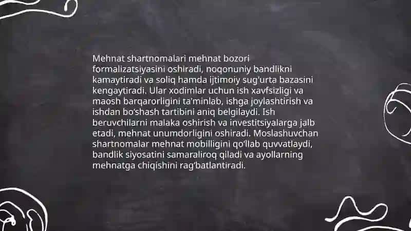 Shartnomalarning Oʻzbekiston iqtisodiyotida umumiy ahamiyati 4