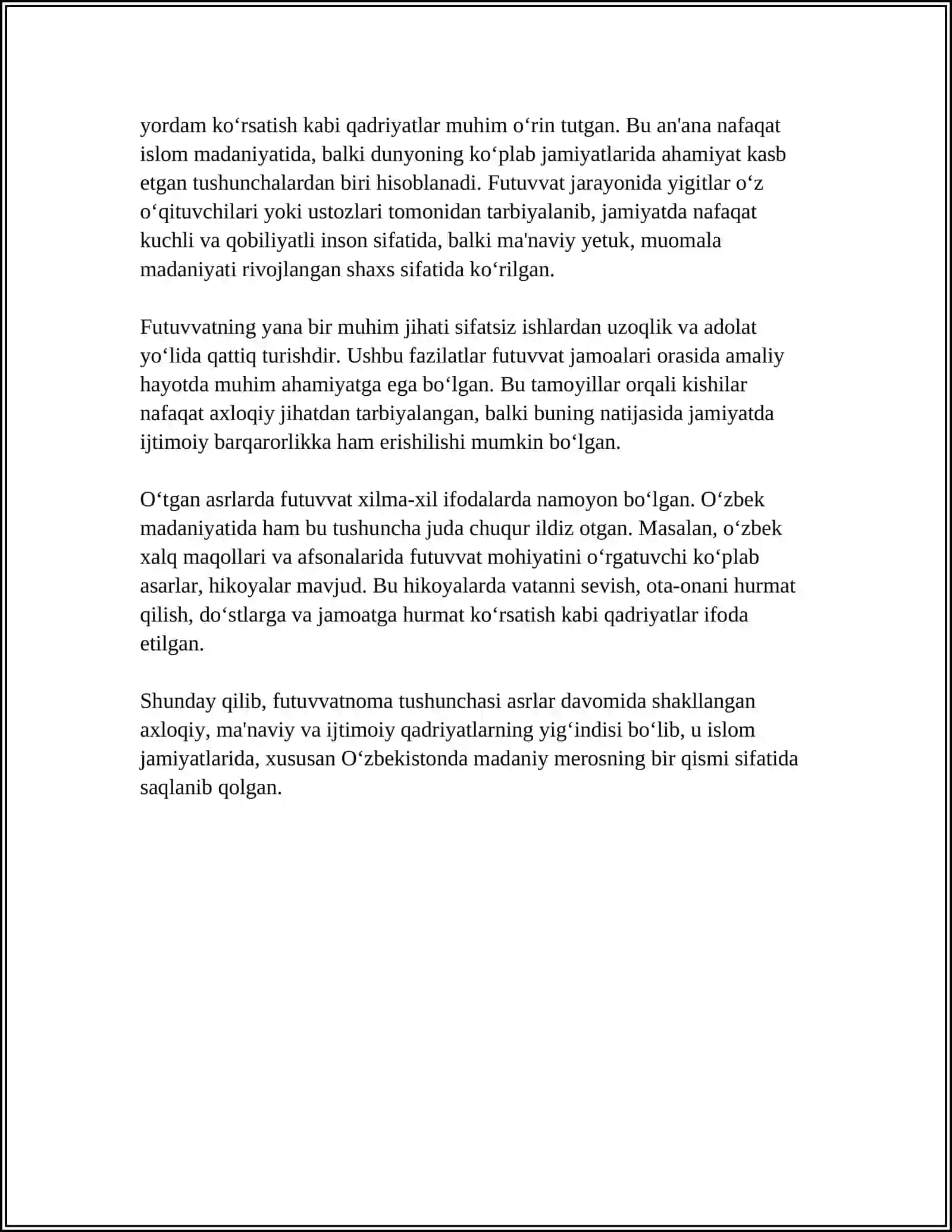 HUSAYN VOIZ KOSHIFIYNING "FUTUVVATNOMAYI SULTONIY "ASARI HAQIDA 4