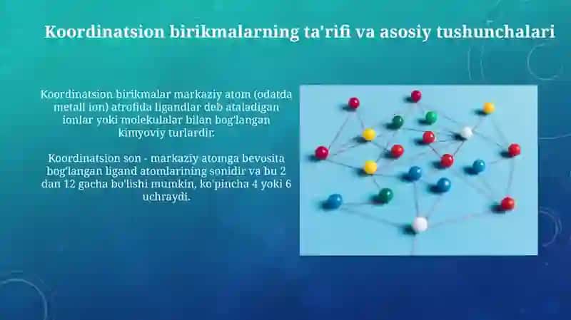 Koordinatsion birikmalar 4