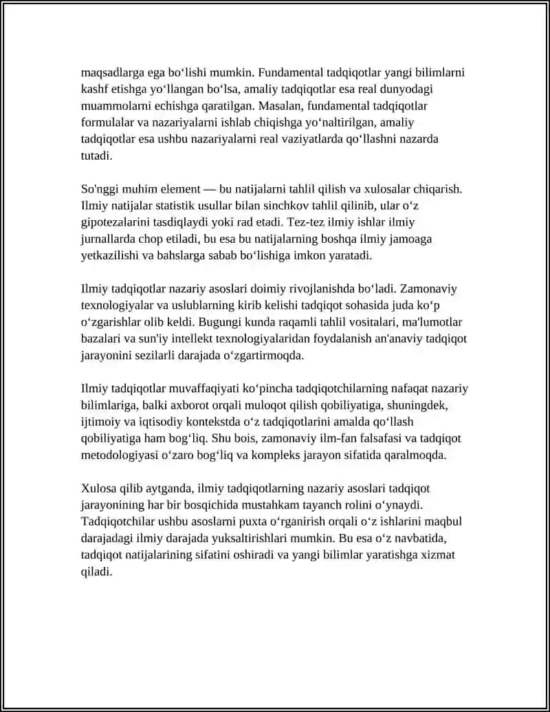ILMIY TADQIQOT TURLARINI OLIB BORISHNING ASOSIY USULLARI 4