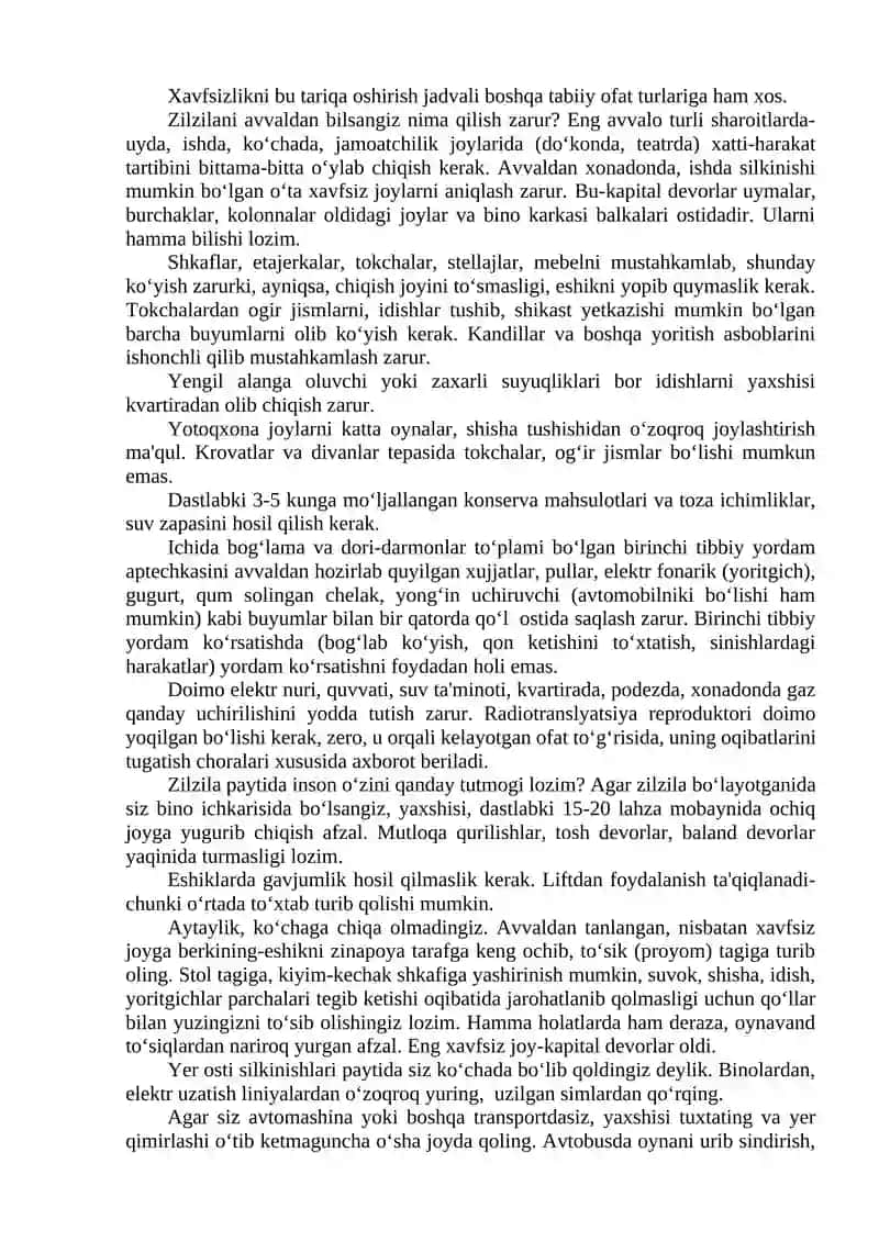 Markaziy Osiyoda kuzatiladigan tabiiy ofatlar va ularning oqibatlari 4