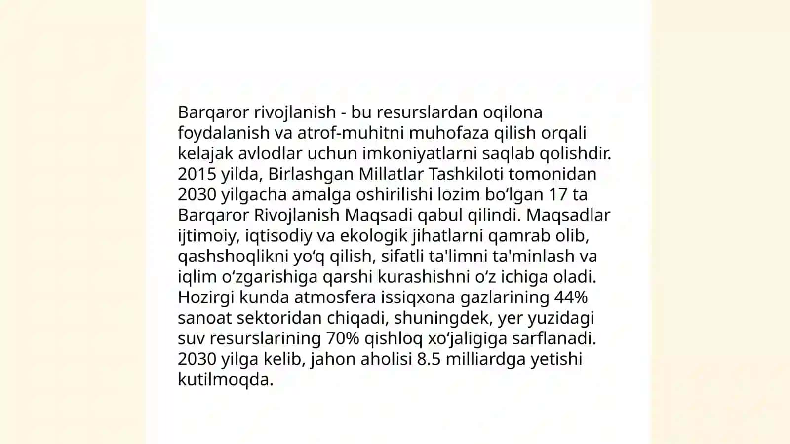 Ekologik ta'lim berish davlat standartlari 4