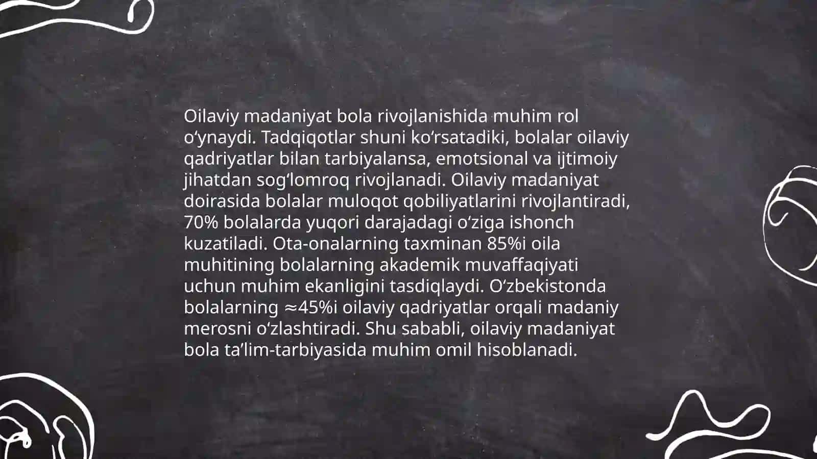 Madaniy sotsiumning bola rivojlanishiga ta'siri 4