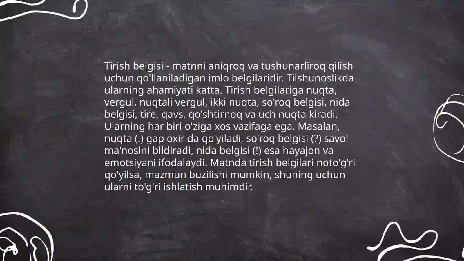 Tinish belgilarini qollanilishi 4