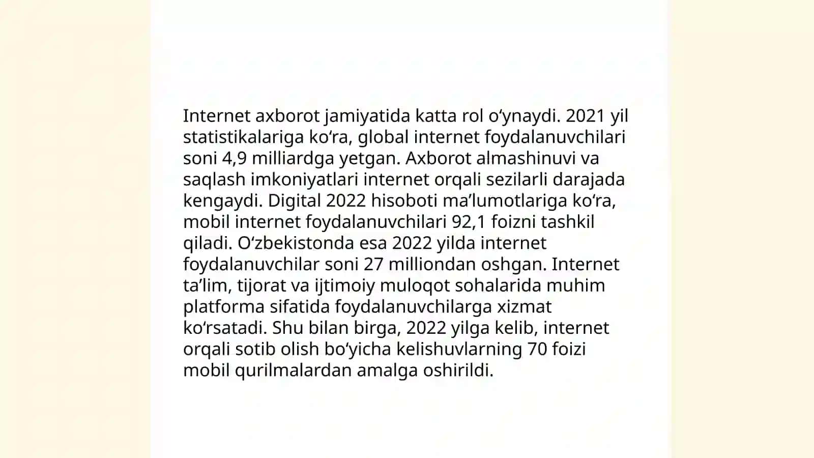 Axborotni jamiyatda tutgan õrni 4