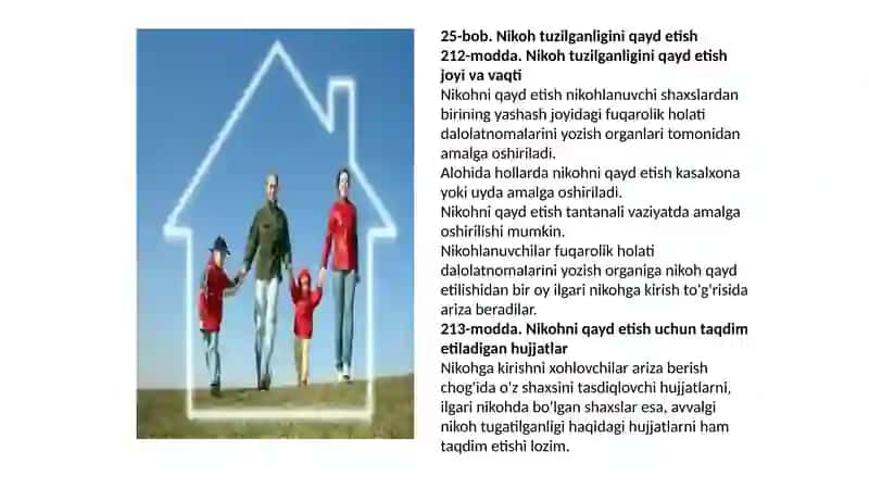 Chеt el fuqarolari va fuqaroligi bo’lmagan shaxslar ishtirokidagi oilaviy munosabatlarni tartibga solish 4