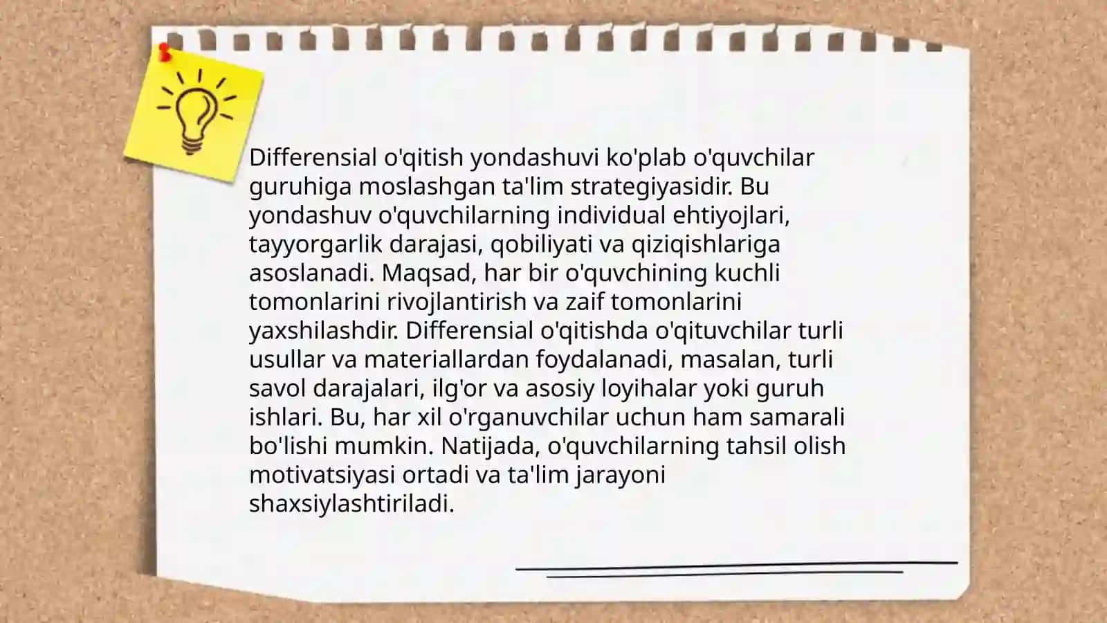 Oʻqitish metodlari boʻyicha materilallar tayyorlash mavzusida oʻquvchilar uchun tavsiyalar 4