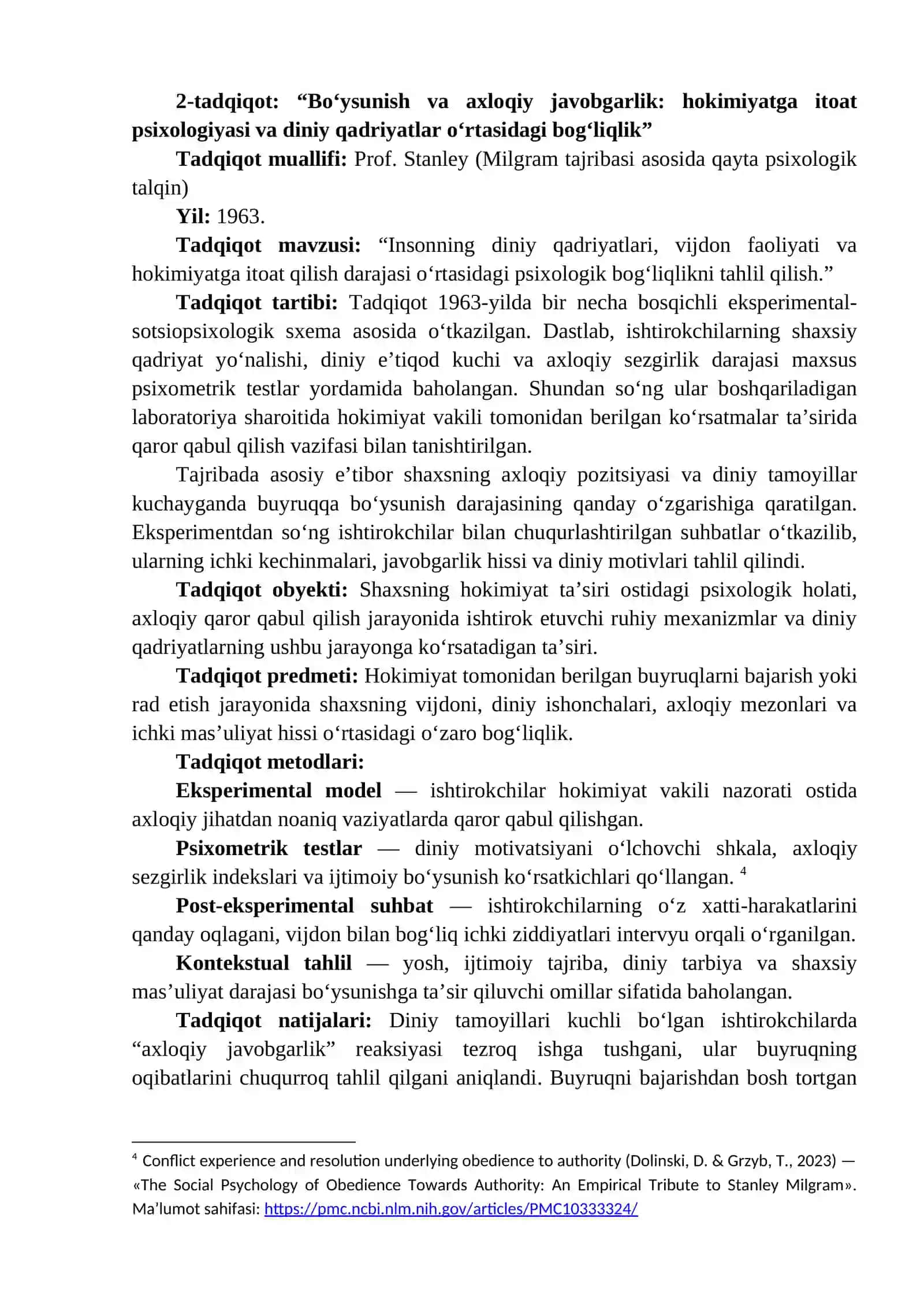 Tadqiqotlar tahlili din psixologiyasi 4